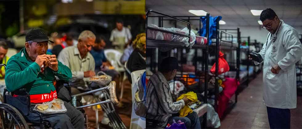 Trasladan a personas en situación de calle hacia el albergue Katya Miranda