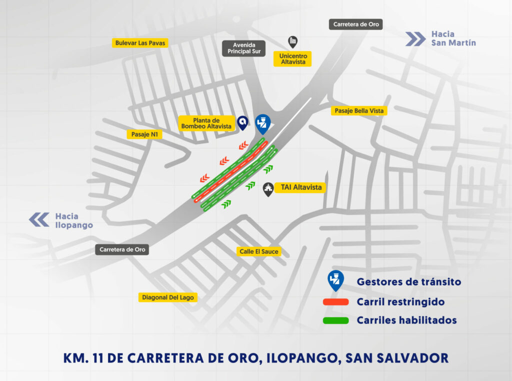 Anuncian circulación controlada en Carretera de Oro por conexión de tuberías