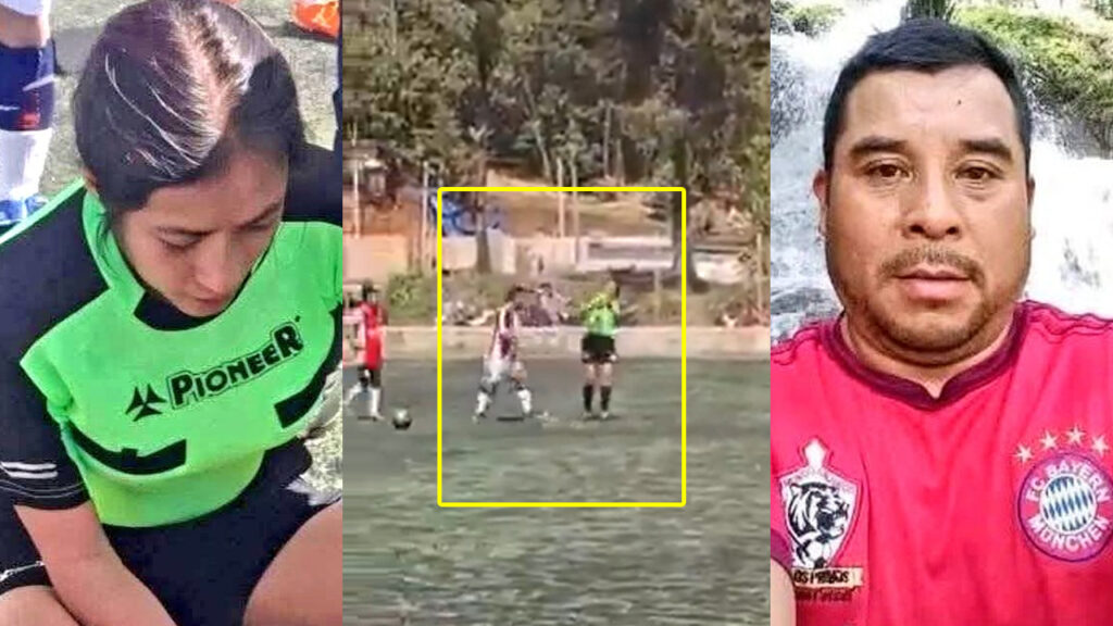 Jugador agrede a una árbitra en pleno partido de fútbol; no le gustó que lo expulsara