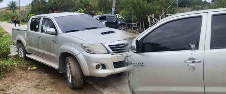 GUATEMALA: así quedó el pick up del exalcalde de Dolores tras ataque armado