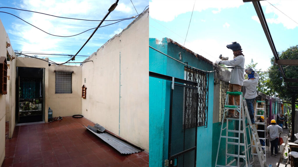 Intervienen viviendas ubicadas en zonas afectadas por los vientos en San Salvador