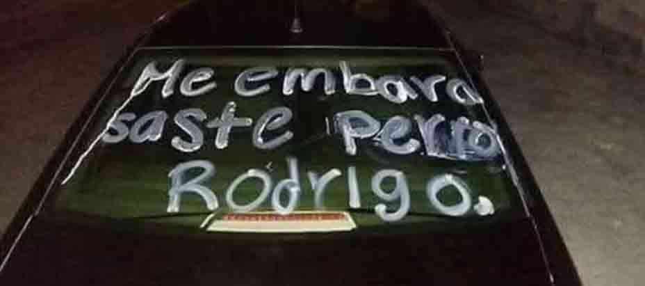 Mujer denuncia a Rodrigo porque la dejó embarazada