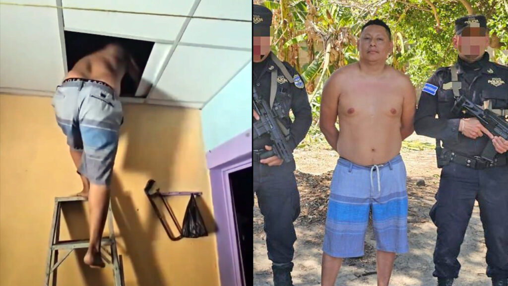 Intentó burlar a las autoridades “encaletándose” en el cielo falso de una casa