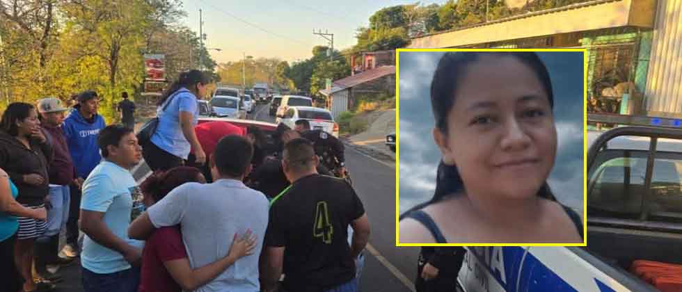 Verónica perdió la vida tras ser atropellada mientras se dirigía a su trabajo en Nahuizalco