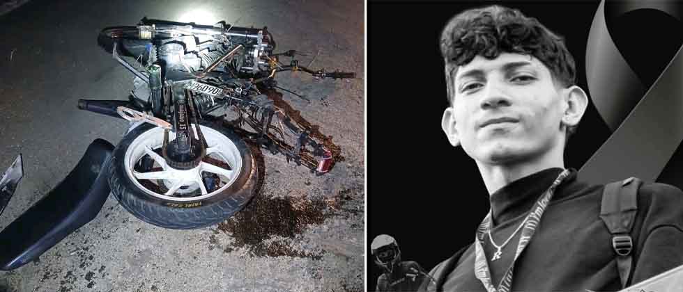 Él era Jefferson, motociclista de 22 años que falleció tras impactar contra una vaca
