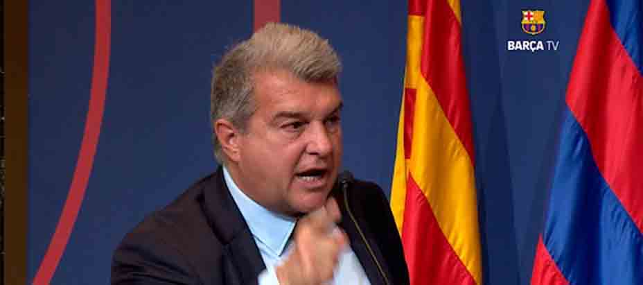 Laporta se enoja tras el Atlético de Madrid contra Barcelona