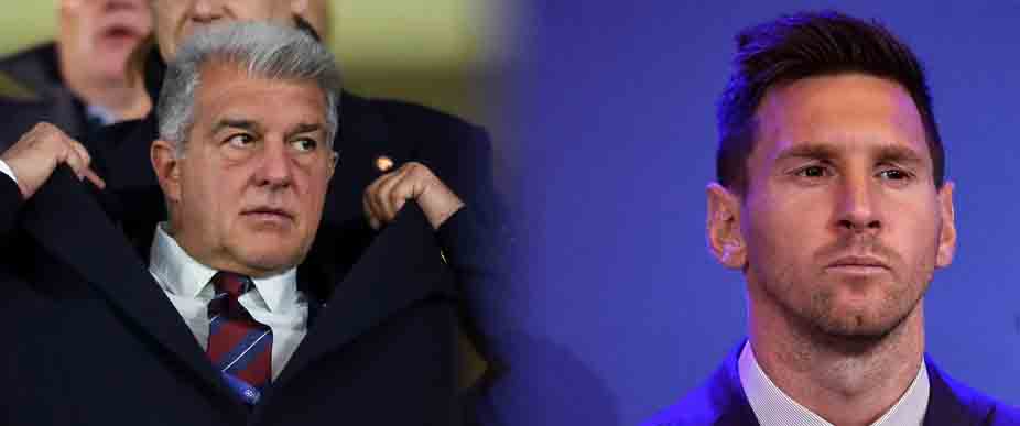 Laporta reconoce que su relación con Messi «está perjudicada»