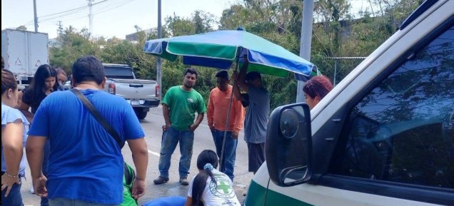 Hombre resulta gravemente herido tras caer cuando intentaba cruzar la autopista a Comalapa