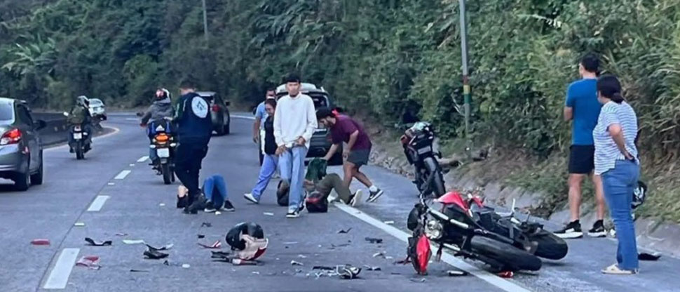 Dos motociclistas lesionados por ir manejando a lo rápido y furioso