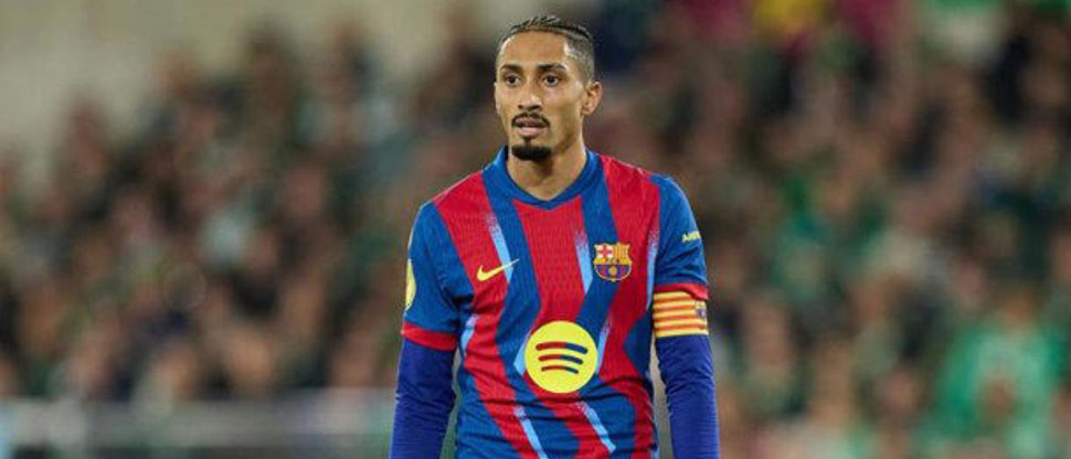 Raphinha tiene una sobrecarga y no jugará contra el Albacete en la Copa del Rey