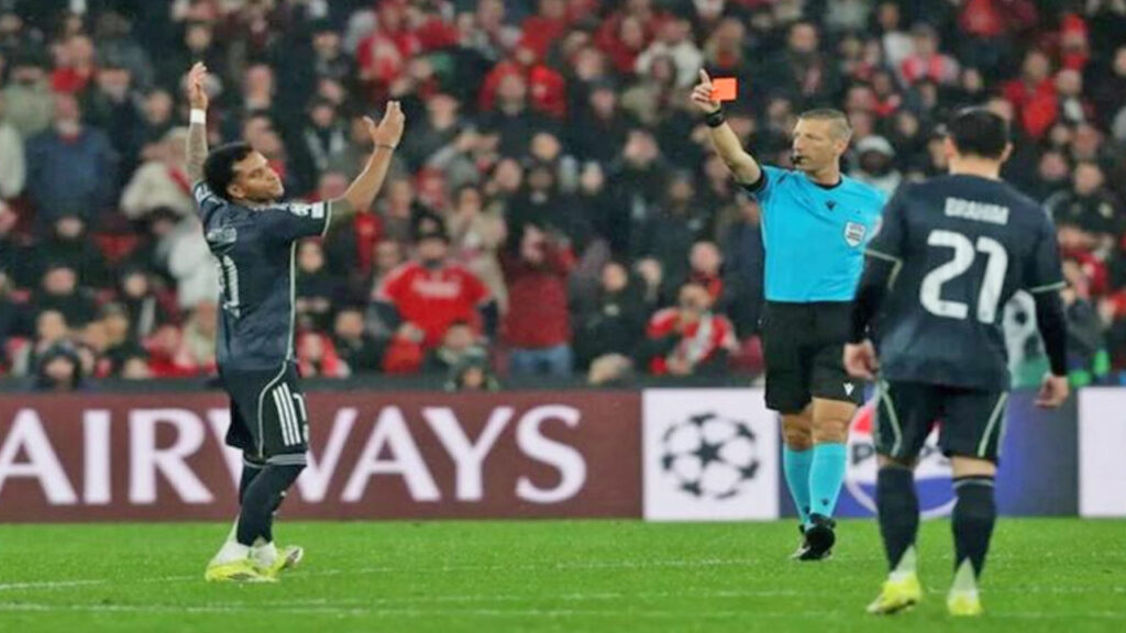 Le caen dos partidos de suspensión a Rodrygo y se pierde la revancha ante el Benfica