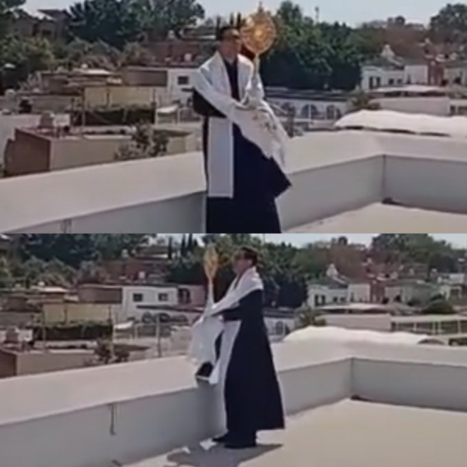 Sacerdotes exponen al Santísimo en las azoteas ante oleada de criminalidad en Jalisco