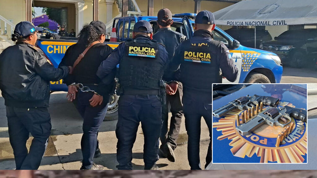 Salvadoreños, madre e hijo, son capturados con armas ilegales en Guatemala