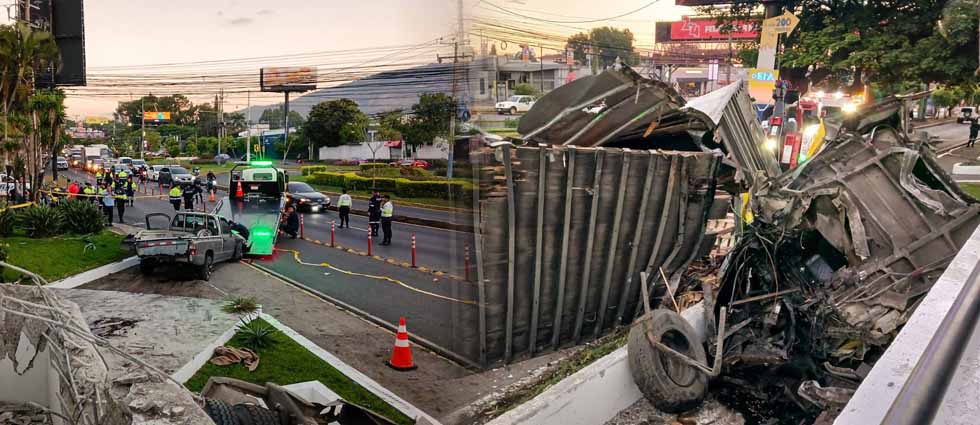 Sívar Seguro capta momento en que furgón a excesiva velocidad provoca grave siniestro en Los Próceres