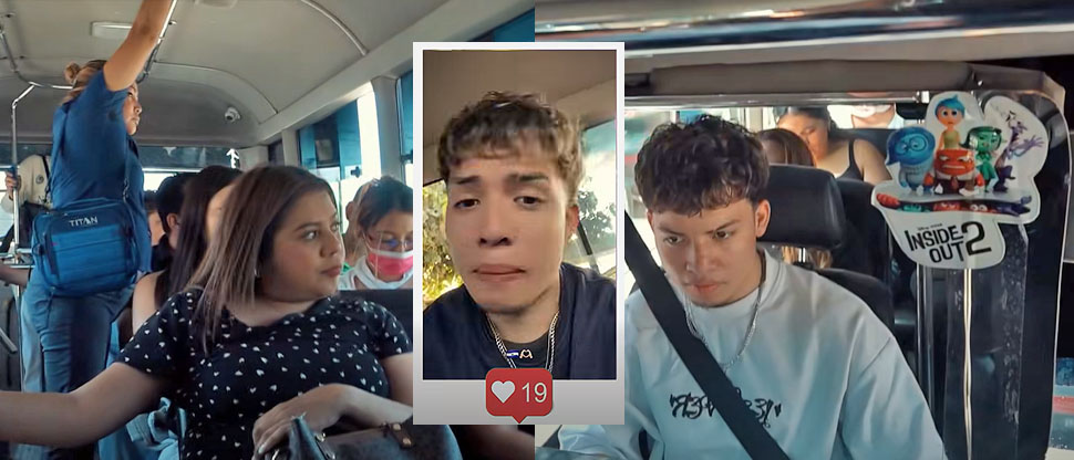 Joven alborota a pasajeras por considerarse el motorista de la ruta 44 más guapo