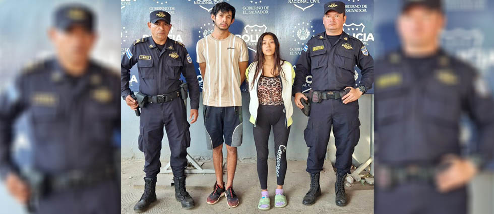 Capturan a un hombre y a una mujer tras hurtar un cilindro de gas en el mercado de Ahuachapán