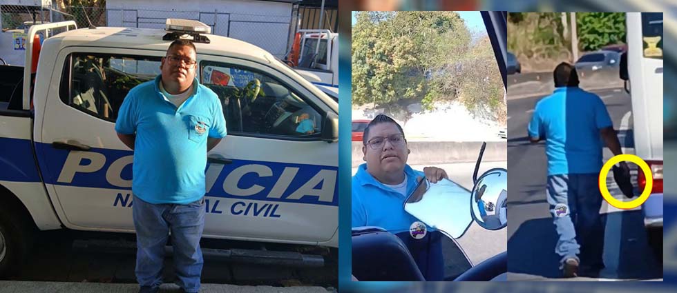 Capturan a motorista que arrancó el retrovisor a un camión en el bulevar Constitución