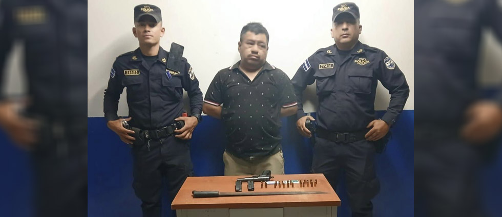 Capturan a sujeto tras amenazar a su exsuegra en Panchimalco