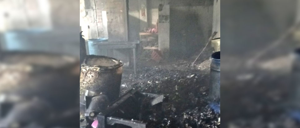 Cohetería ilegal de productos pirotécnicos se incendia en Ciudad Delgado