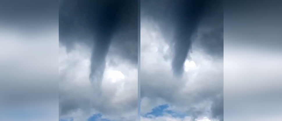 Captan la formación de inusual tornado en una zona rural de Honduras