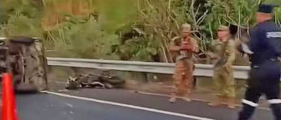 Motociclista sufre fuerte accidente al chocar contra vehículo en carretera Panamericana