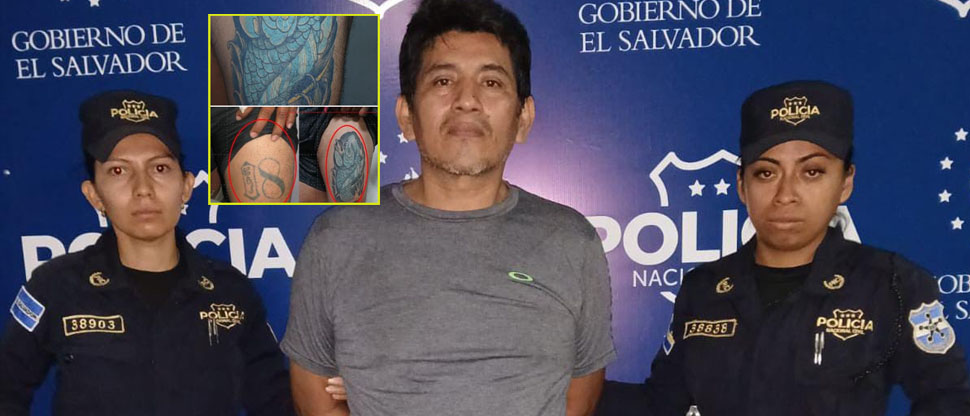 Pandillero intentó borrar el tatuaje de su pandilla a la que antes presumía pertenecer
