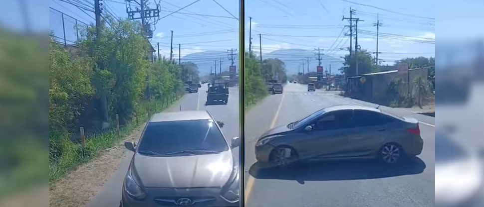 Conductor pudo ocasionar tragedia por ir en sentido contrario en carretera a Sonsonate