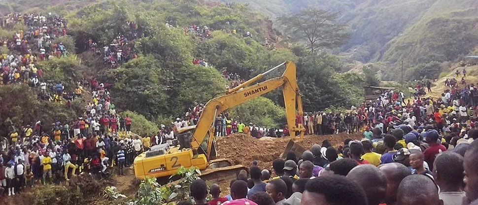 A 200 se eleva el número de fallecidos tras derrumbe en República Democrática del Congo