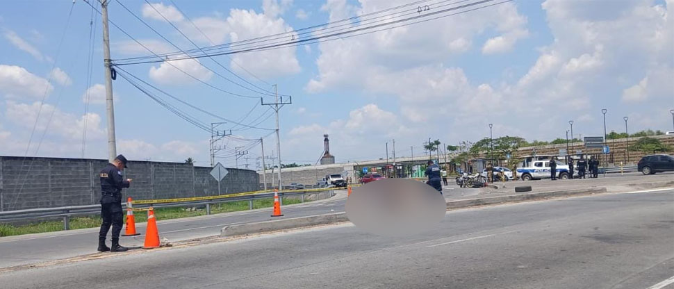 Motociclista fallece tras incorporarse imprudentemente a la vía y chocar contra rastra