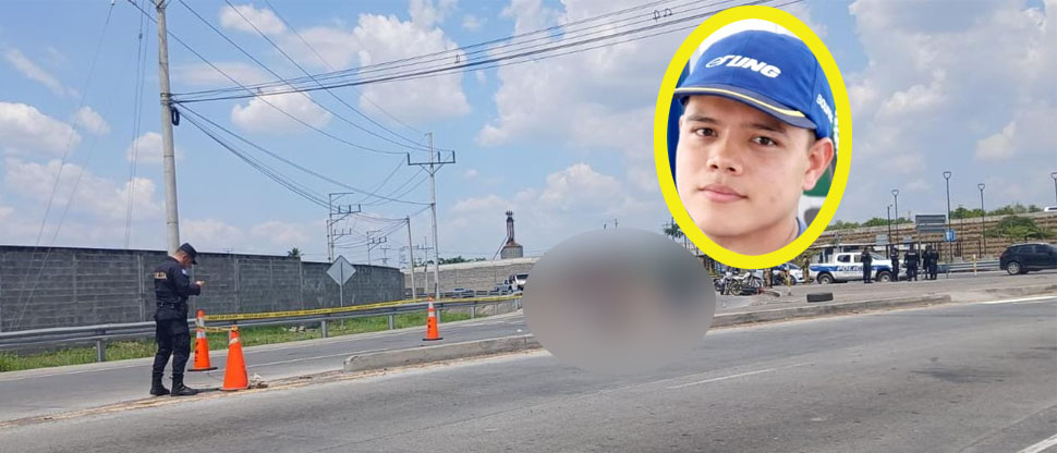 Él era Byron, motociclista fallecido tras chocar contra rastra en el redondel Claudia Lars