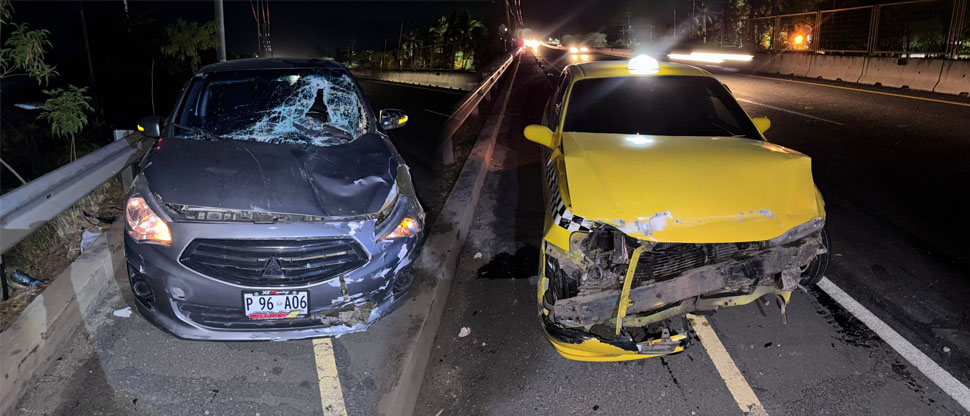 Carros chocan contra una vaca dejando como saldo cinco personas lesionadas