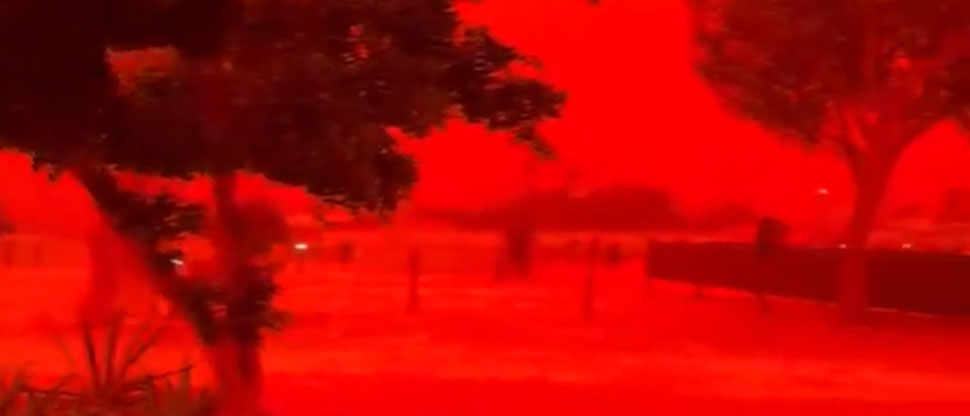 El cielo se tiñe de rojo en Australia, esta es la razón