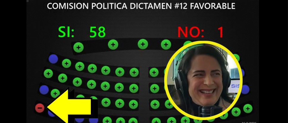Claudia Ortiz es la única que no votó por la ratificación de la reforma para aplicar la cadena perpetua