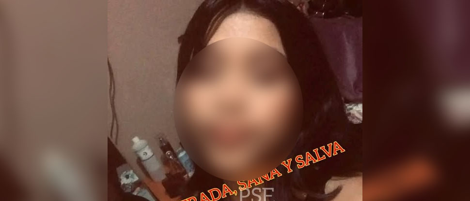 Localizan sana y salva a jovencita reportada como desaparecida