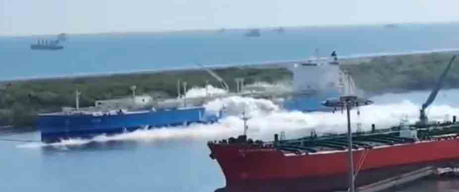 GUATEMALA: ocurre fuga de gas en buque  atracado en Puerto Quetzal