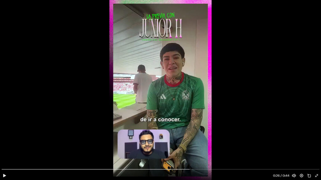 Junior H emocionado por su llegada a El Salvador en mayo