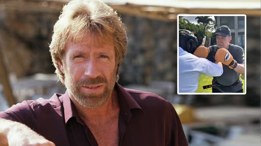 Entrenando boxeo: así fue el último video de Chuck Norris