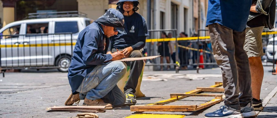 Inician con la elaboración de la alfombra más grande de Centroamérica