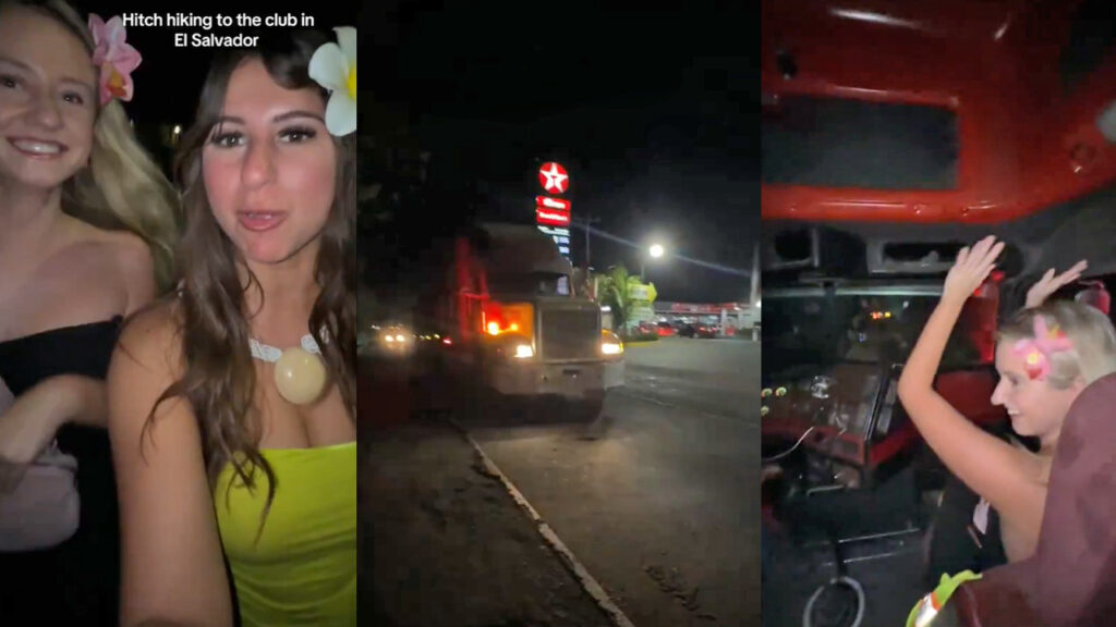 Turistas extranjeras querían ir a la playa, no tenían cómo y un trailero las llevó