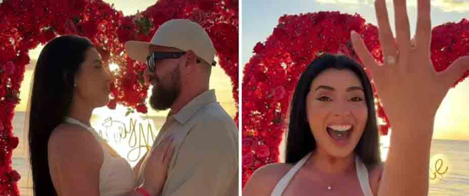 Madeline Guardado y «El Turrón» se comprometen en bello atardecer