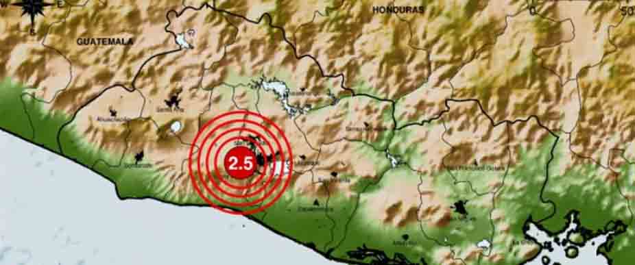 Sismo sensible este miércoles en San Salvador