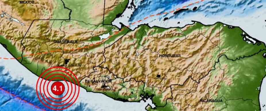 Sismo en Guatemala sacude parte de El Salvador este martes