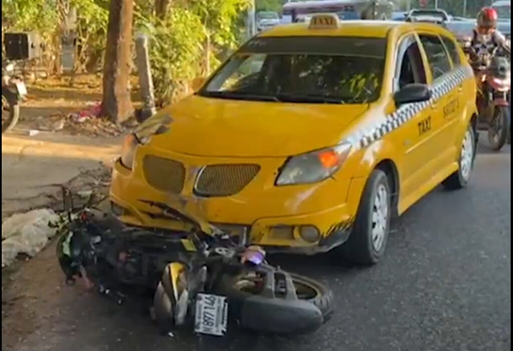 Accidente deja una persona lesionada en San Jacinto