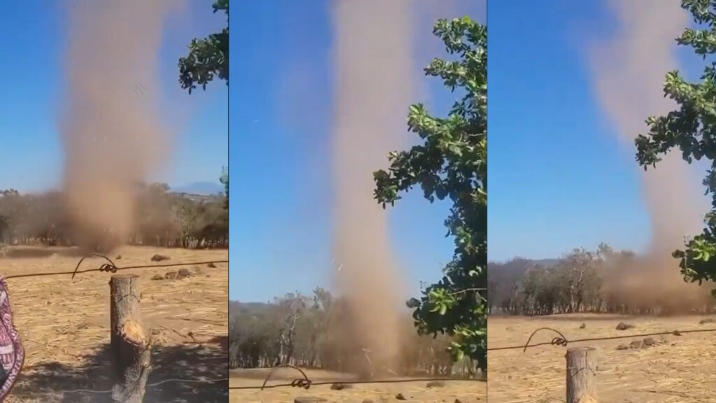 Torbellino sorprende a residentes de una zona rural en Chalatenango