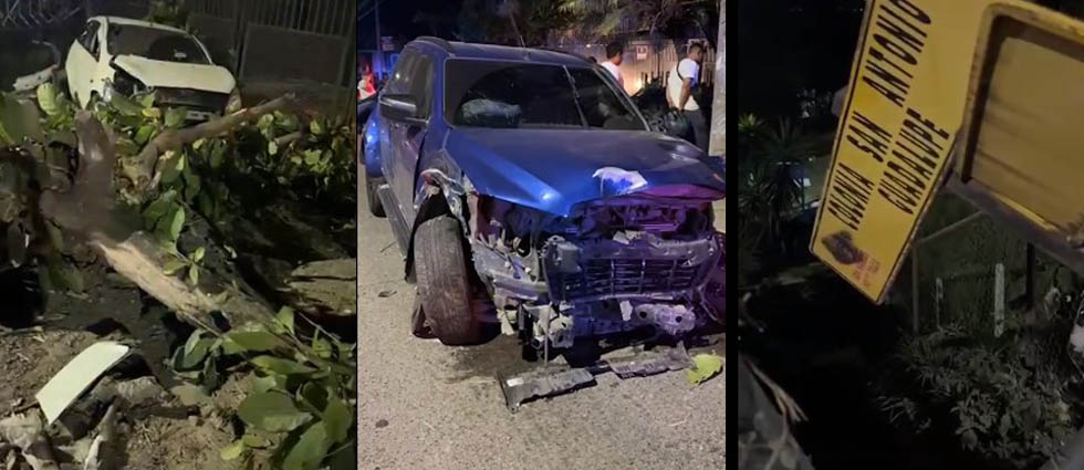 Una persona acaba en el hospital tras fuerte choque provocado por el exceso de velocidad en San Marcos