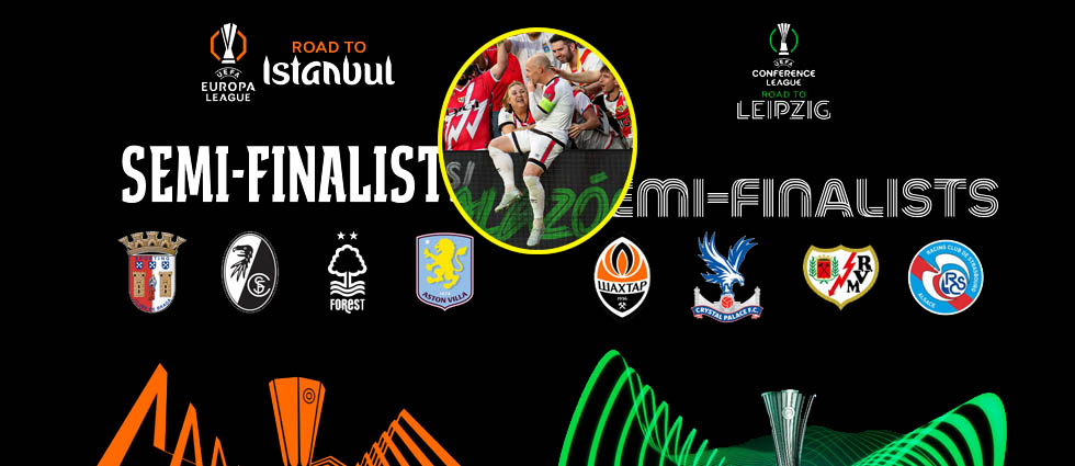Así quedan las semis de la Europa y Conference League: Aston Villa y Crystal Palace, los favoritos