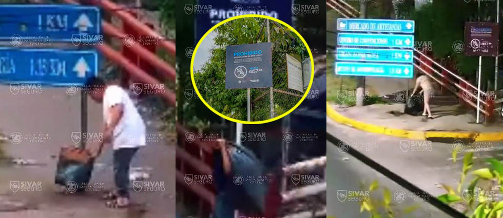 Salvadoreños siguen arrojando basura sobre la Manuel Enrique Araujo a pesar de estar prohibido: «No puede seguir pasando»