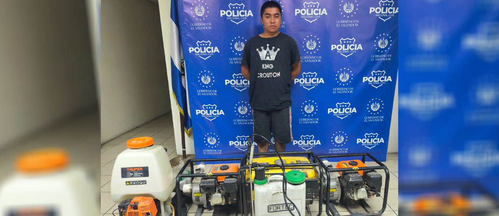 PNC arresta a sujeto que hurtó herramientas de una bodega en La Libertad