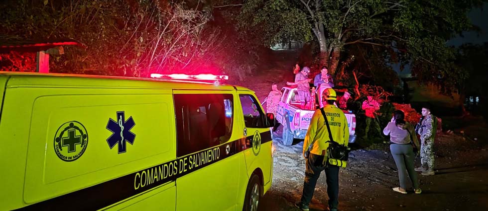 Rescatan a persona que desorientó y extravió tras sufrir un ataque de abejas en Sonsonate