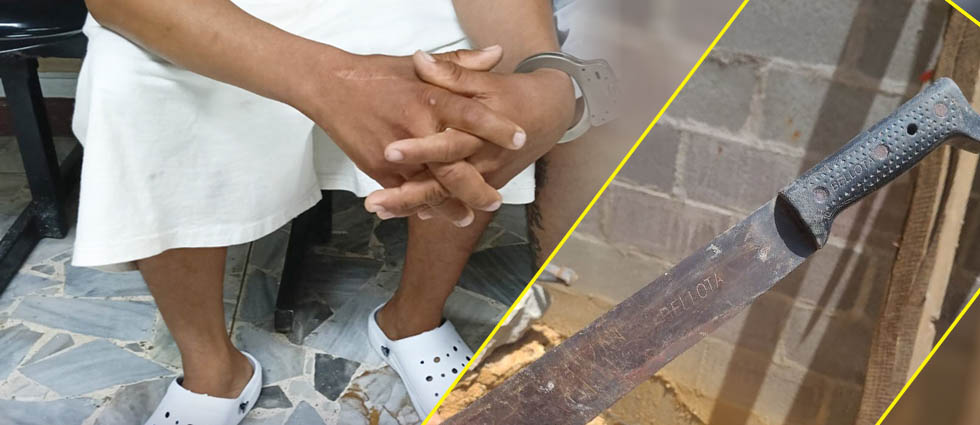 Seguirá en prisión sujeto que amenazó con un corvo a joven de 18 años en Santa Ana